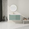 40 '' Wall-Mounted Bathroom Vanity with Ceramic Sink, Bathroom Vanity with Soft Close Door