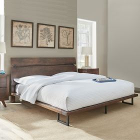 Pasco - Queen Bed - Dark Brown