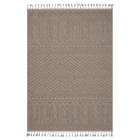 NAAR Guros Collection 5X7 Natural /Traditional Indoor/Outdoor Area Rug