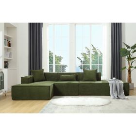 [VIDEO PROVIDED] Modular combination living room sofa set, modern minimalist sofa, free installation sofa, L-shaped