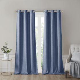 Tonal Printed Faux Silk Total Blackout Curtain Panel Pair(2 Pcs Window Panels)