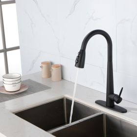 Kitchen Faucets with Pull Down Sprayer; Kitchen Sink Faucet with Pull Out Sprayer; Fingerprint Resistant; Single Hole Deck Mount; Single Handle Copper