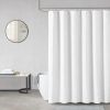 Woven Clipped Solid Shower Curtain