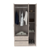 Three Door Armoire Clark, Bedroom, Light Gray