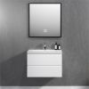 60'' Wall Hung Bathroom Vanity in Gloss White with White Top 24VANGELA-60_7801