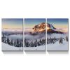 3 Panels Framed Mountain & Forest Canvas Wall Art Decor,3 Pieces Mordern Canvas Decoration Painting for Office,Dining room,Living room