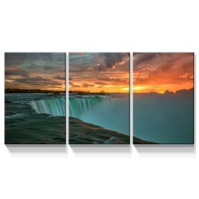 3 Panels Framed Great Fall Canvas Wall Art Decor,3 Pieces Mordern Canvas Decoration Painting for Office,Dining room,Living room