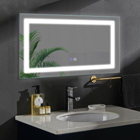 LED Bathroom Vanity Mirror with Front Light,40*24 inch, Anti Fog, Dimmable,Color Temper 5000K,Night Light