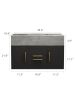 39.4'' Wall Mounted Single Bathroom Vanity with Stone Vanity Top