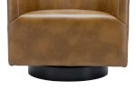 Garland Camel Wood Base Swivel Chair