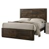 ACME Elettra Queen Bed, Rustic Walnut (1Set/2Ctn) 24850Q