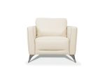 ACME Malaga Chair, Cream Leather 55007