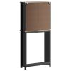 Washing Machine Cabinet BERG Black 29.9"x10.6"x64.8" Solid Wood