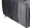 Hathaway 32" Gray Velvet Modern Chic Accent Armchair