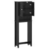 Over-the-Toilet Storage BERG Black 23.6"x10.6"x64.8" Solid Wood