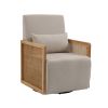 COOLMORE Modern Comfortable Upholstered Accent Chair/ Linen Accent Chair for Living Room, Bedroom