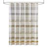 Cotton Stripe Printed Shower Curtain with Tassel