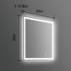 LED Bathroom Vanity Mirror with Light, 30 x 36 inch, Anti Fog, Dimmable,Color Temper 5000K,Backlit + Front Lit