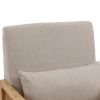 COOLMORE Modern Comfortable Upholstered Accent Chair/ Linen Accent Chair for Living Room, Bedroom