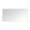 84in. W x48 in. H Metal Framed Bathroom Mirror for Wall, X Inch Rectangle Mirror, Bathroom Vanity Mirror Farmhouse, Anti-Rust