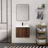 Bathroom Cabinet With Sink,Soft Close Doors,Float Mounting Design,24 Inch For Small Bathroom,24x18-00624CAW(KD-Packing)