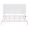 Queen Size Murphy Bed Wall Bed,White