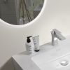 Ï†20" Modern LED Backlit Bathroom Mirror with US standard plug, Diffused Soft Light, Defogging Function, CRI>90