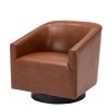 Garland Caramel Wood Base Swivel Chair