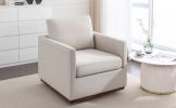 Mid Century Modern Swivel Accent Chair Armchair for Living Room, Bedroom, Guest Room, Office, Beige