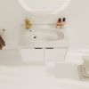 30 Inch Wall Mounted Bathroom Vanity With Sink, Soft Close Doors, For Small Bathroom (KD-PACKING)