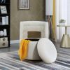 360Â° Swivel Accent Chair with Storage Function, Velvet Curved Chair with Gold Metal Base for Living Room, Nursery, Bedroom [Video]