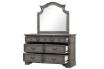 Grace King 5 Pc Bedroom Set in Gray