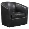 Dark Brown Swivel Armchair