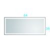 84*36 LED Lighted Bathroom Wall Mounted Mirror with High Lumen+Anti-Fog Separately Control bedroom full-length mirror bathroom led mirror hair salon m