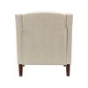 Moirai Vegan Leather Armchair-BEIGE