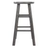 Ivy Square Leg Counter Stool; Rustic Oyster Gray