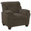 Brown Pillow Top Arm Chair