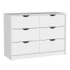 Bennett 2 Piece Bedroom Set, Nightstand + Dresser, White