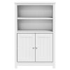 Bathroom Cabinet BERG White 27.4"x13.4"x43.3" Solid Wood Pine