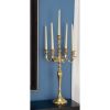 DecMode 5 Holder Gold Aluminum Candelabra