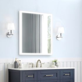 28x36 Inch LED Bathroom Mirror, Bathroom Vanity Mirror with Lights, Backlit and Front Lighted Mirror for Bathroom