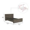 Full Size Bed Base Forum, Bedroom, Dark Brown