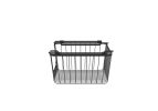 Oceanstar Stackable Metal Wire Storage Basket Set for Pantry, Countertop, Kitchen or Bathroom â€“ Black, Set of 2