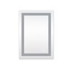 20x28 Inch LED Lighted Bathroom Mirror with 3 Colors Light, Wall Mounted Bathroom Vanity Mirror with Touch Button