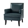 Lapithae Armchair with Solid Wooden Legs and Nailhead Trim