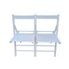 FOLDING CHAIR-2/S, FOLDABLE STYLE -WHITE