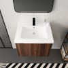 Bathroom Cabinet With Sink,Soft Close Doors,Float Mounting Design,24 Inch For Small Bathroom,24x18-00624CAW(KD-Packing)