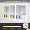 24x32 Inch Vanity Mirror With Lights With 3 Light Settings - Anti Fog Wall Mirror