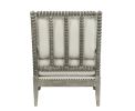 ACME Saraid Accent Chair, Beige Linen & Gray Oak Finish AC01165