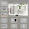 24''x40''LED Lighted Bathroom Medicine/Mirror Cabinet with Light-Sensor Night Light